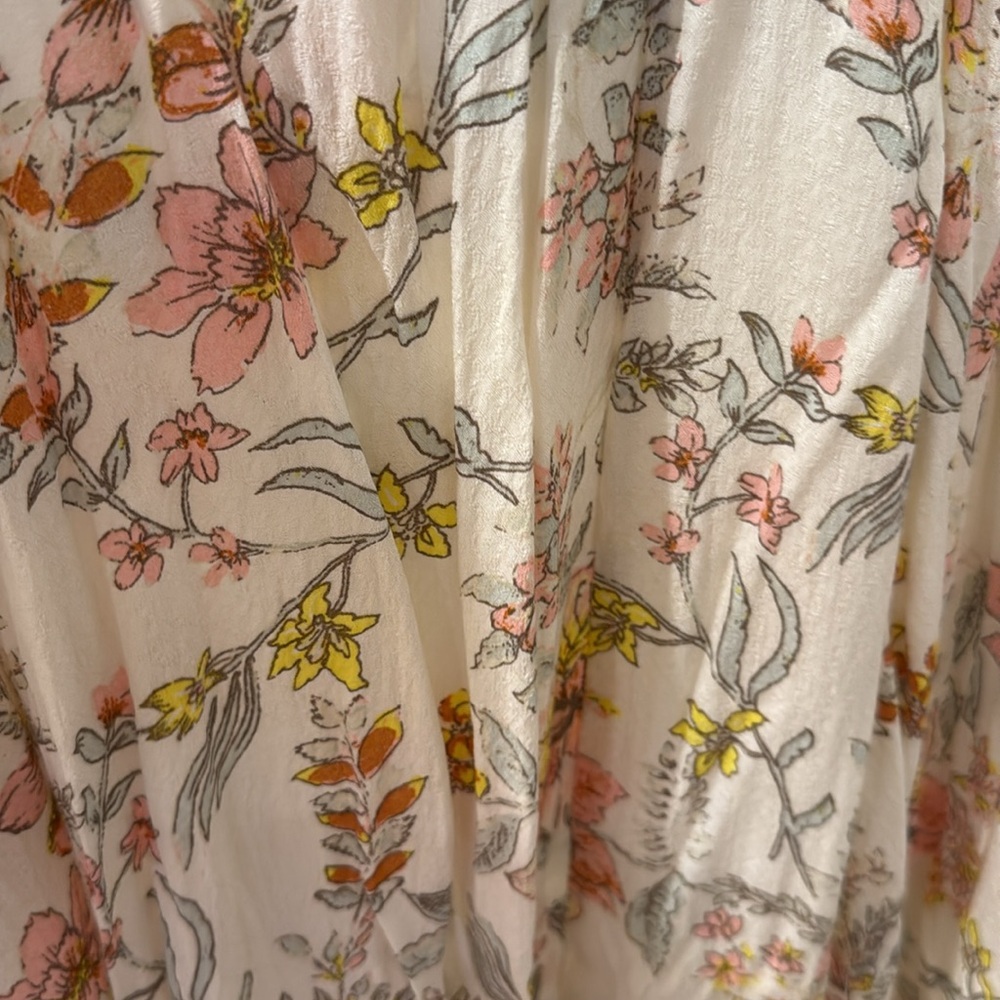 We The Free Floral Dress - Pastel Yellow and Pink - Picture 6 of 7